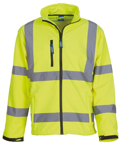 Yoko HV Softshell Jacket Hvk09 YK040 - Yellow - Customisable Softshell Jacket