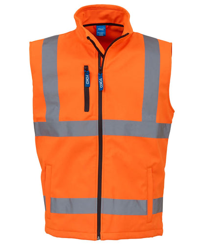 Yoko HV Softshell Gilet Hv006 YK050 - Orange - Customisable Gilets &amp; Body Warmers