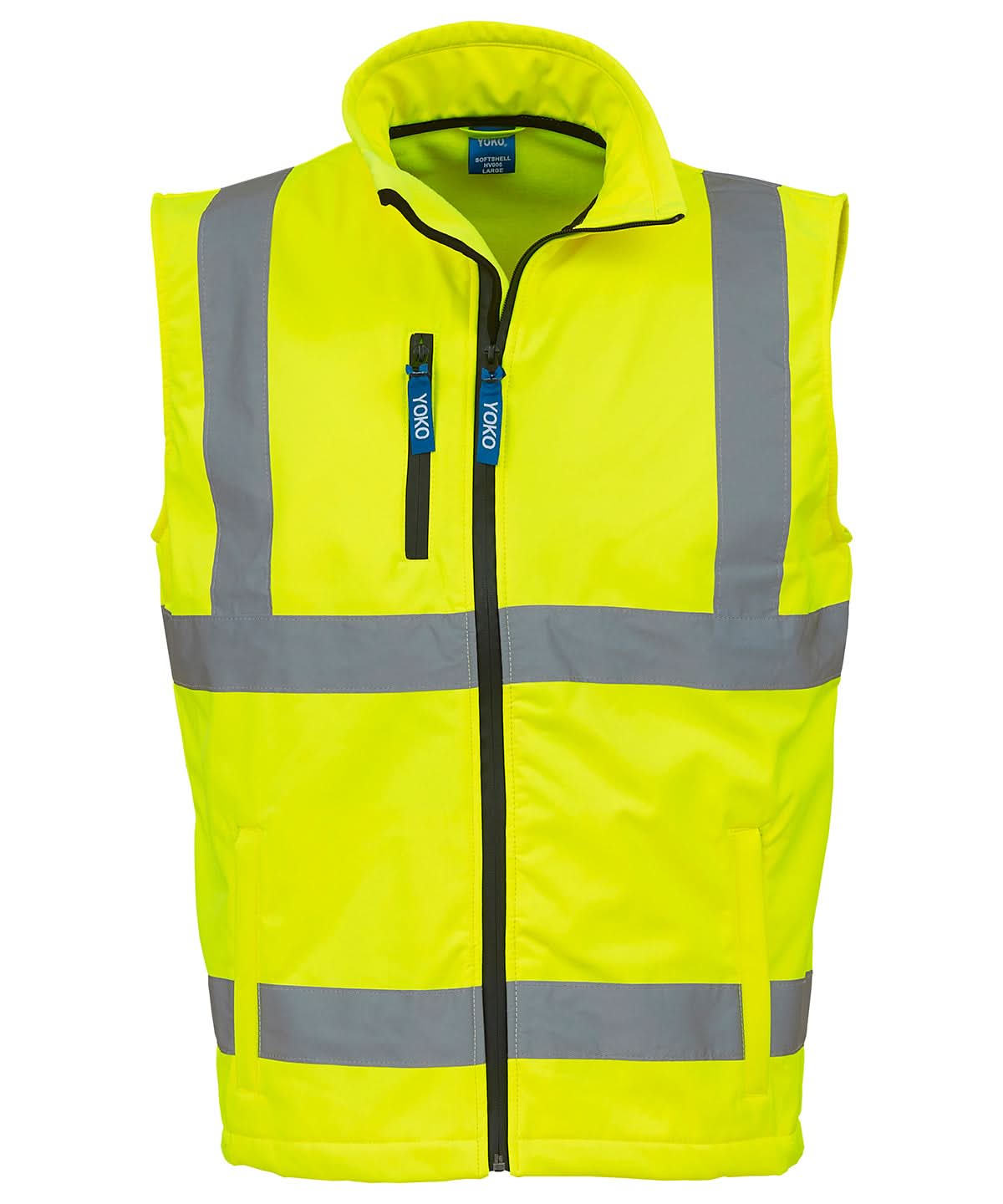 Yoko HV Softshell Gilet Hv006 YK050 - Yellow - Customisable Gilets &amp; Body Warmers