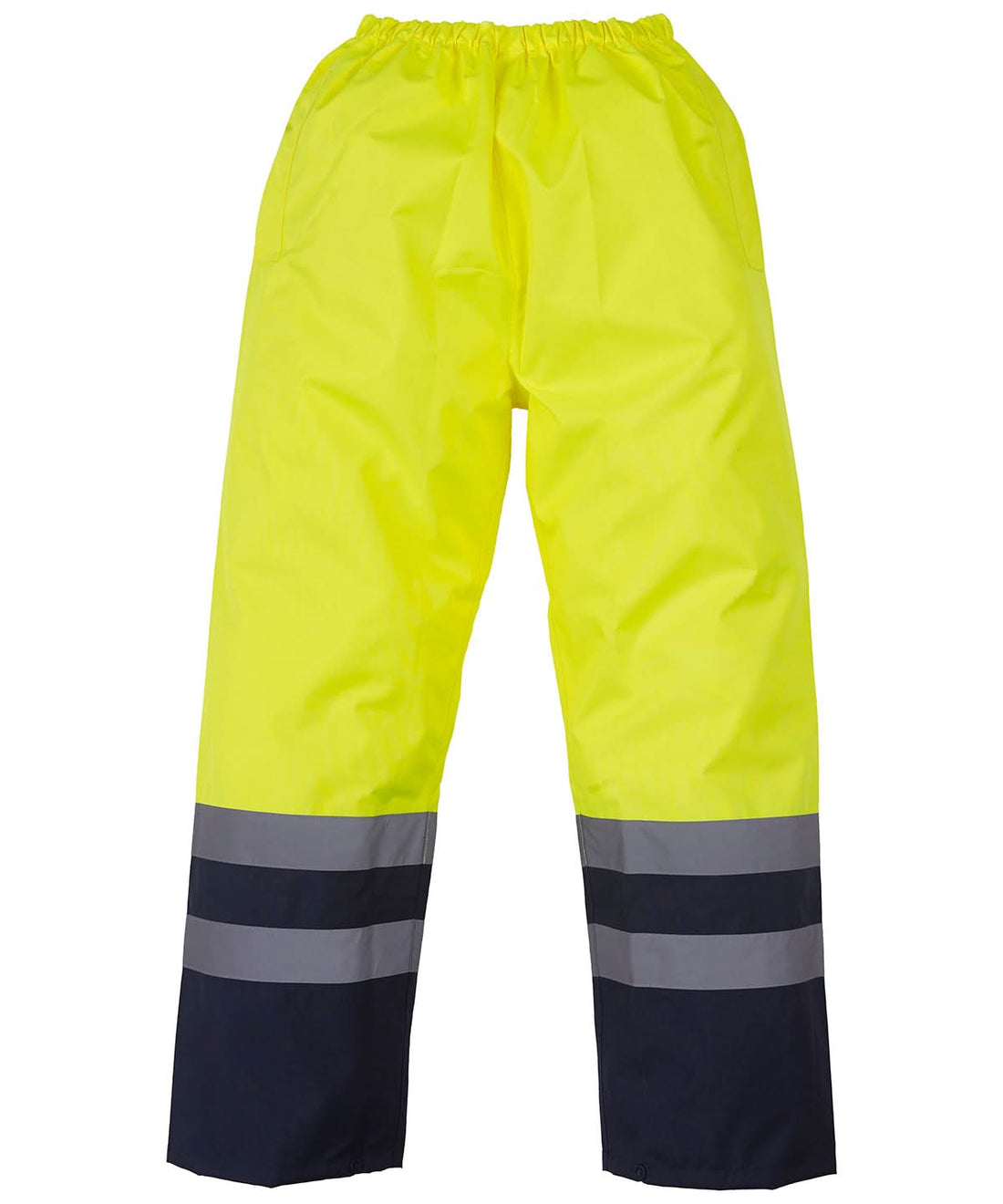 Yoko HV Waterproof Overtrousers Hvs463 YK072 - Yellow Navy - Customisable Hi-Vis Trousers