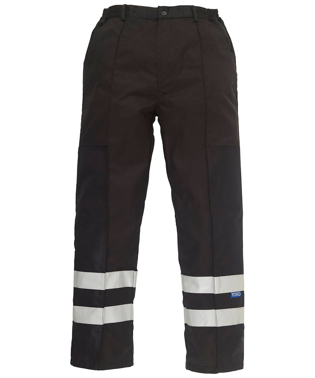 Yoko Reflective Polycotton Ballistic Trousers Bs015T YK074 - Black - Customisable Trousers