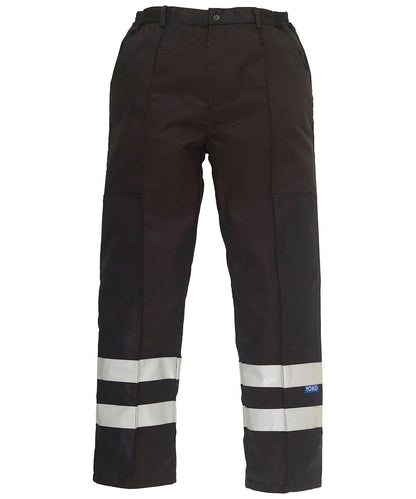 Yoko Reflective Polycotton Ballistic Trousers Bs015T YK074 - Black - Customisable Trousers