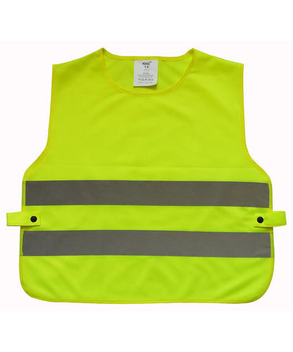 Yoko Kids HV 2 Band Tabard Hvs269Ch YK101 - Yellow One size - Customisable Tabard