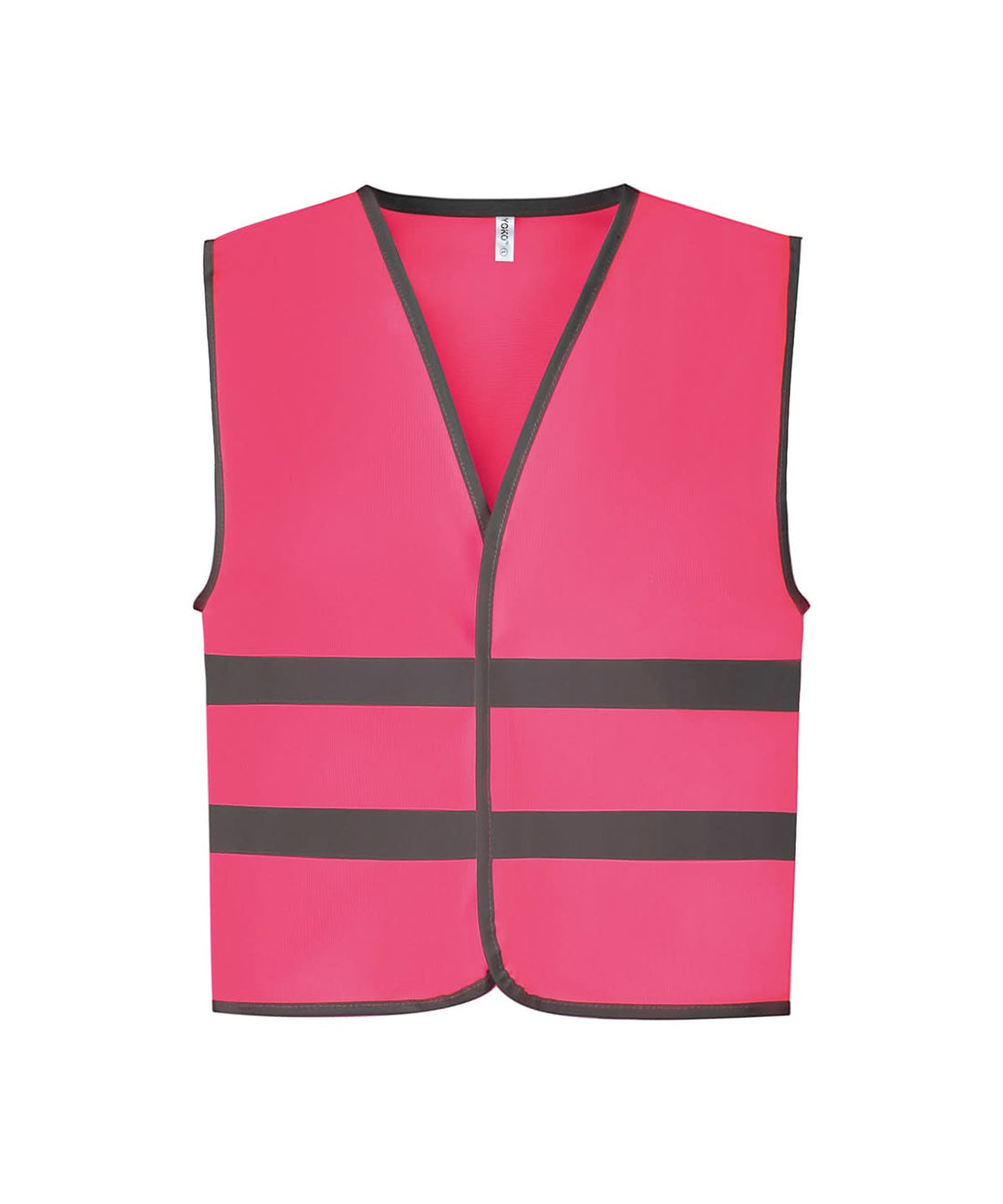 Yoko HV Reflective Border Kids Waistcoat Hvw102Ch YK102 - Fluo Pink - Customisable HV Vest
