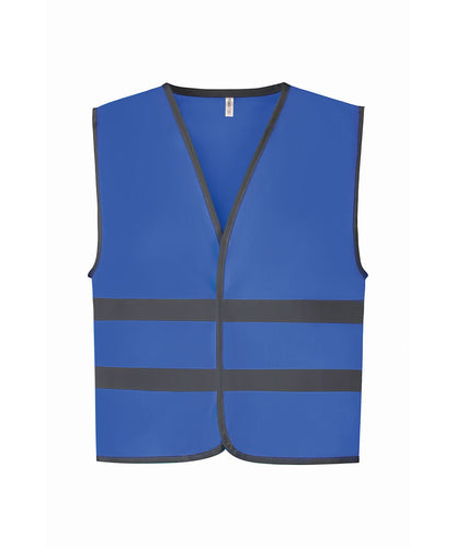 Yoko HV Reflective Border Kids Waistcoat Hvw102Ch YK102 - Royal Blue - Customisable HV Vest