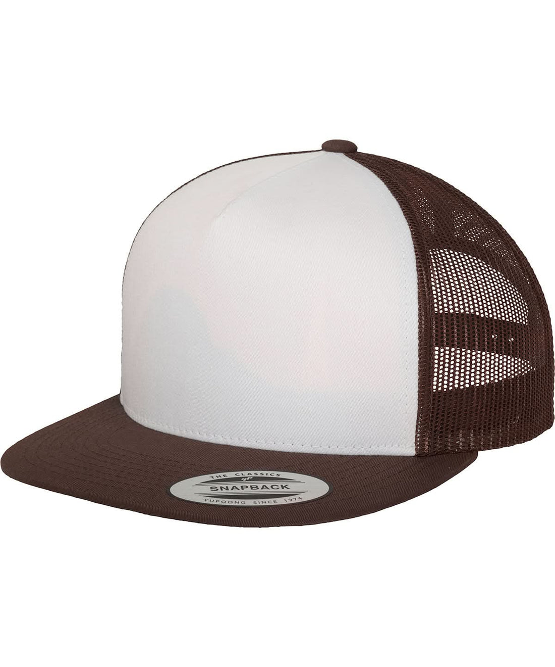 Flexfit By Yupoong Classic Trucker 6006W YP011 - Brown White Brown One size - Customisable Caps