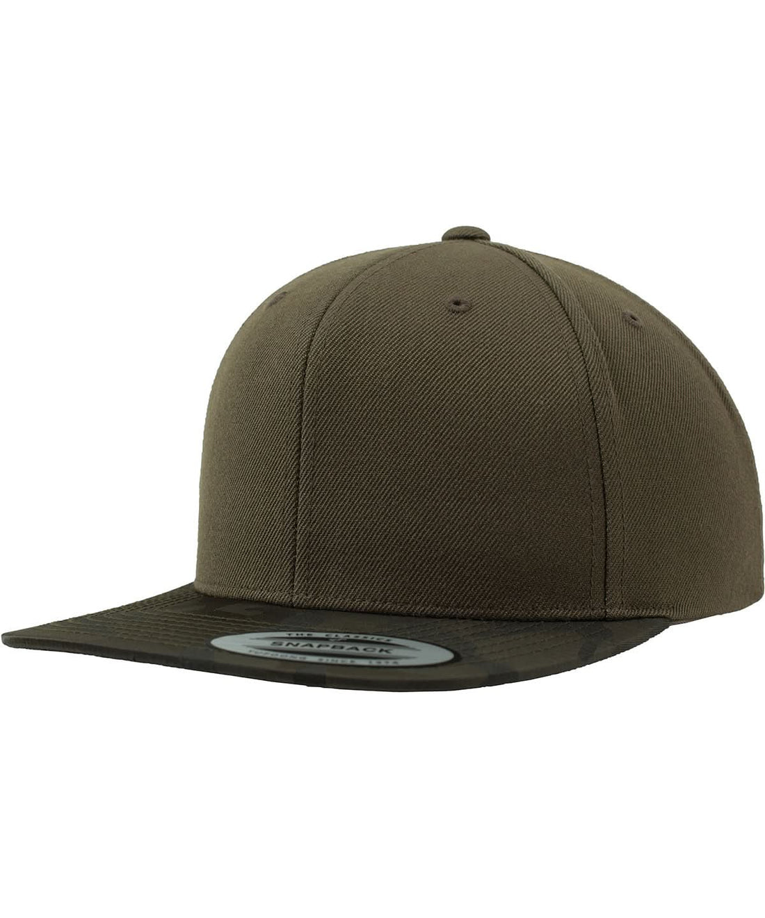 Flexfit By Yupoong Camo Visor Snapback 6089Cv YP025 - Olive Camo One size - Customisable Caps