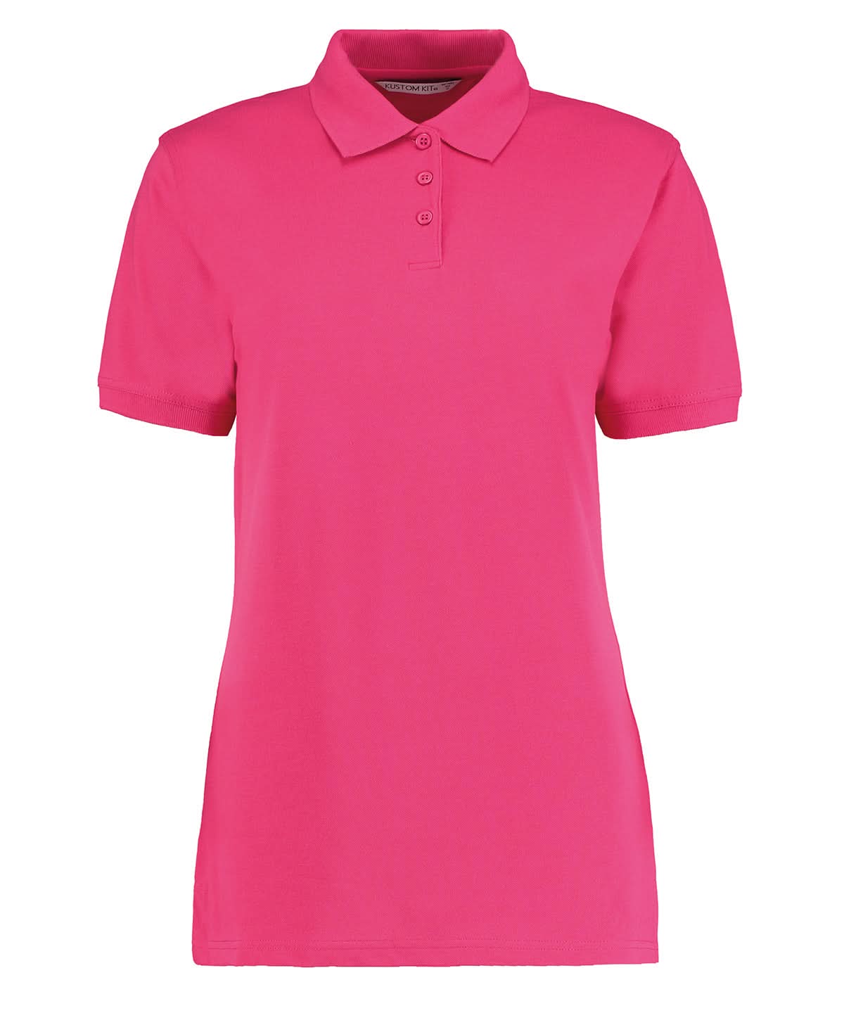 Kustom Kit Klassic polo womens with Superwash 60C classic fit Raspberry KK703 - Raspberry - Customisable Polos