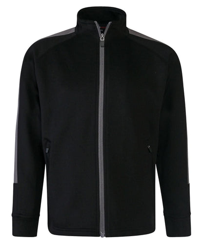 Finden &amp; Hales Finden Hales Kids knitted tracksuit top LV873 - Black Gunmetal Grey - Customisable Trackwear