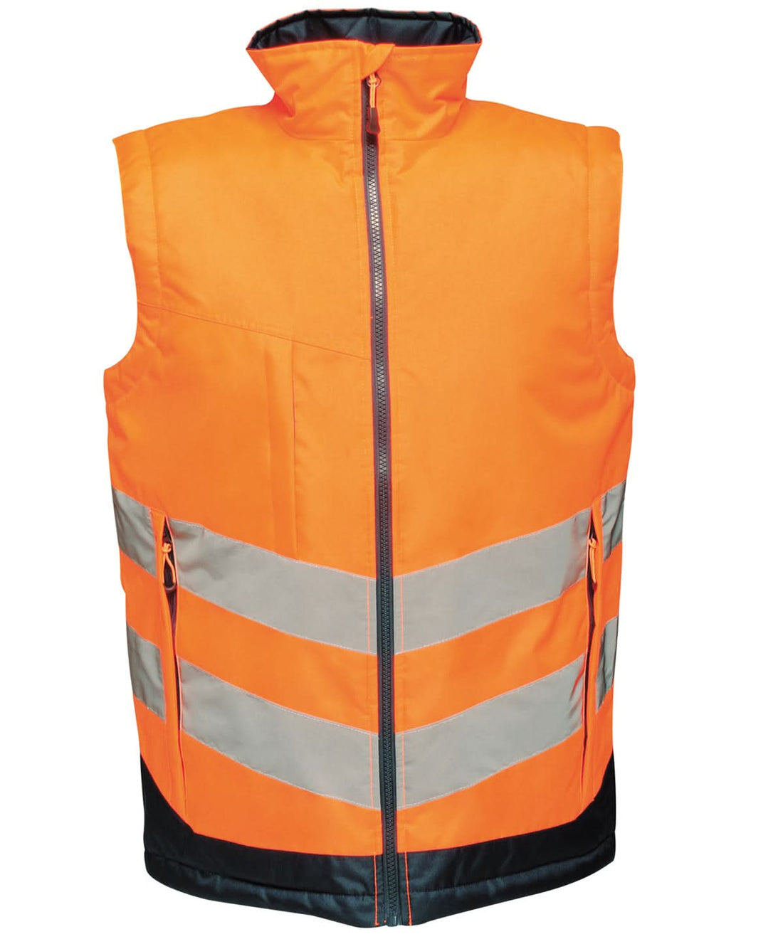 Regatta High Visibility High vis pro bodywarmer RG383 - Orange Navy - Customisable Bodywarmer