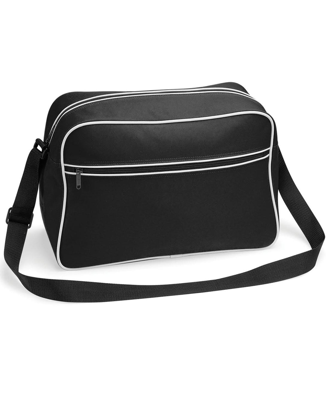 Bagbase Retro shoulder bag BG014 - Black White One size - Customisable Bags