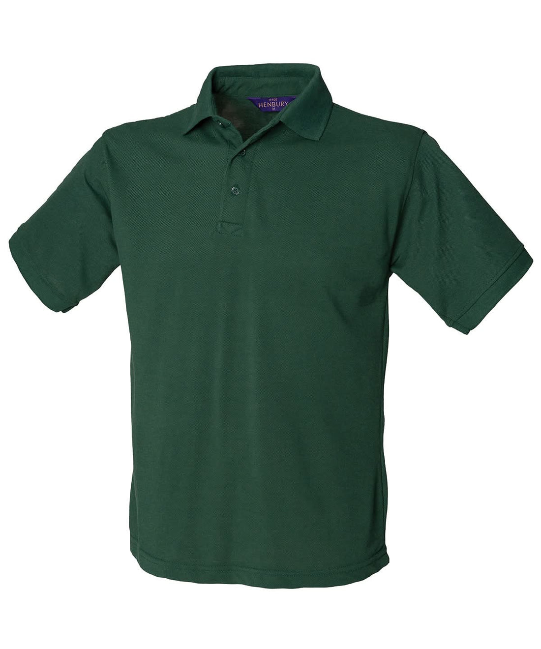 Henbury 6535 Classic Piqu Polo Shirt Bottle Green HB400 - Bottle Green - Customisable Polos
