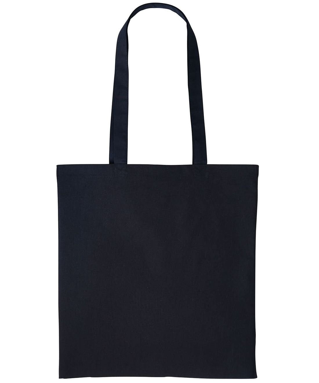 Nutshell Cotton shopper long handle RL100 - Black One size - Customisable Bags