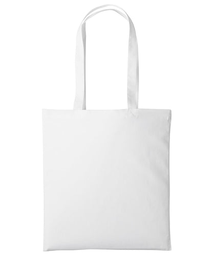 Nutshell Cotton shopper long handle RL100 - White One size - Customisable Bags