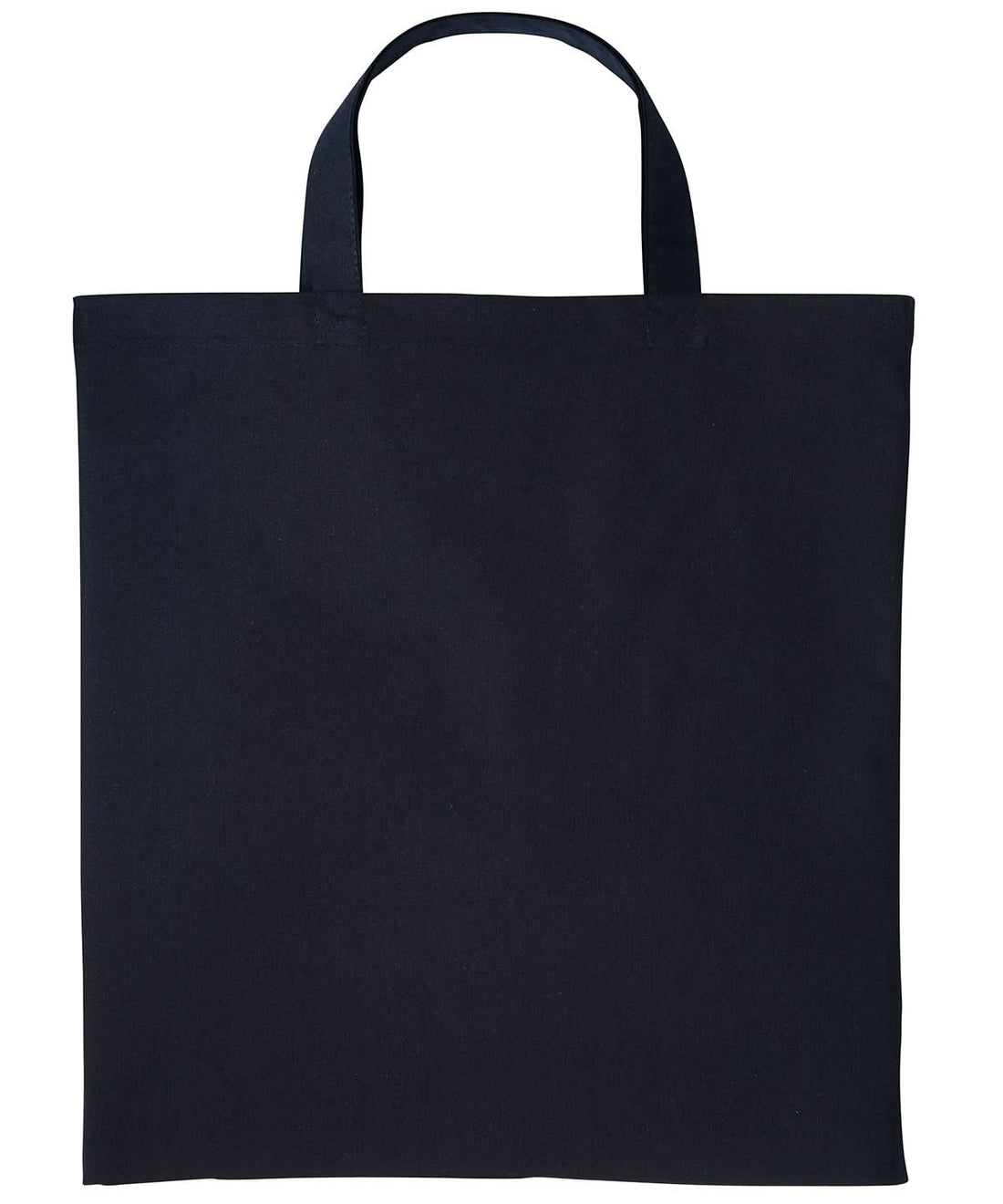 Nutshell Cotton shopper short handle RL110 - Black One size - Customisable Bags