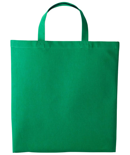 Nutshell Cotton shopper short handle RL110 - Kelly Green One size - Customisable Bags