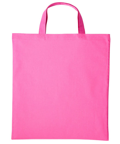 Nutshell Cotton shopper short handle RL110 - Mid Pink One size - Customisable Bags