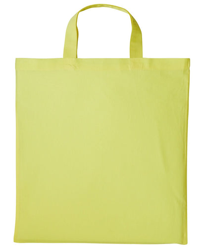 Nutshell Cotton shopper short handle RL110 - Pastel Lemon One size - Customisable Bags