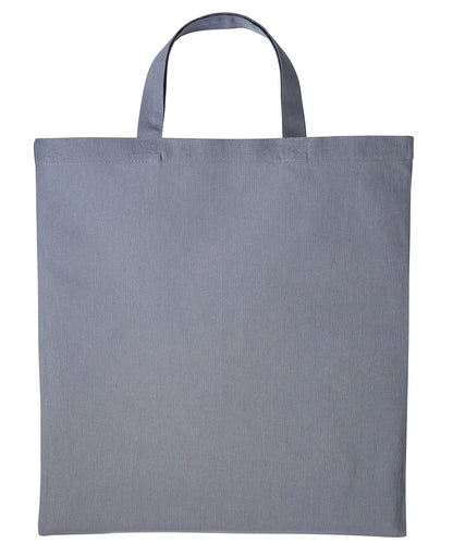 Nutshell Cotton shopper short handle RL110 - Steel Mid Grey One size - Customisable Bags