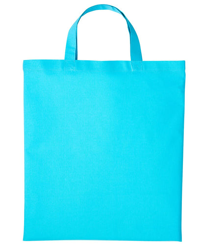 Nutshell Cotton shopper short handle RL110 - Turquoise One size - Customisable Bags