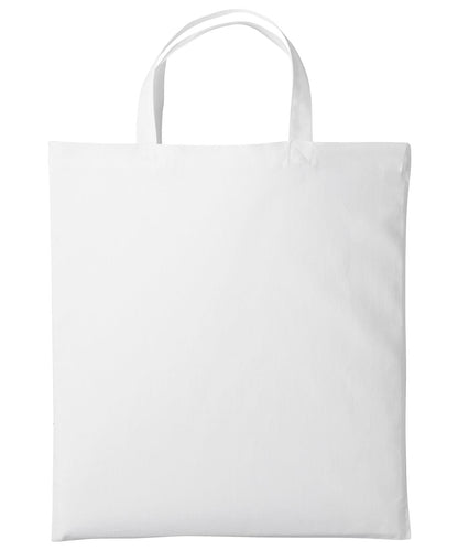 Nutshell Cotton shopper short handle RL110 - White One size - Customisable Bags