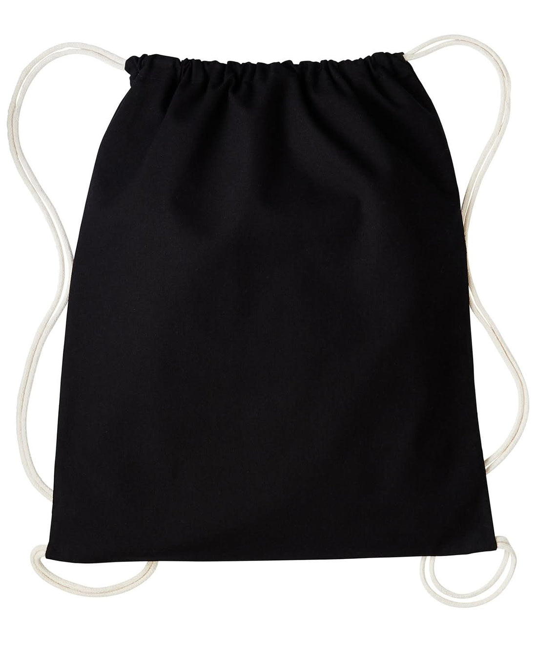 Nutshell Gymsac with cords RL300 - Black Natural One size - Customisable Bags