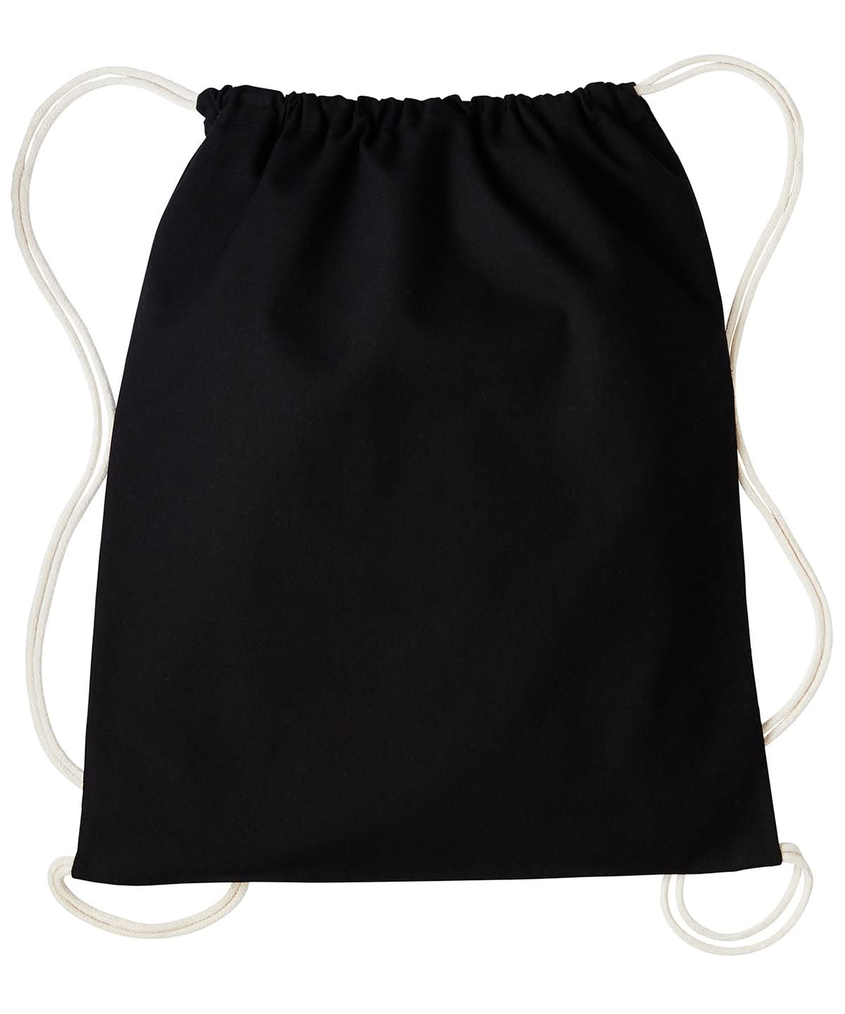 Nutshell Gymsac with cords RL300 - Black Natural One size - Customisable Bags