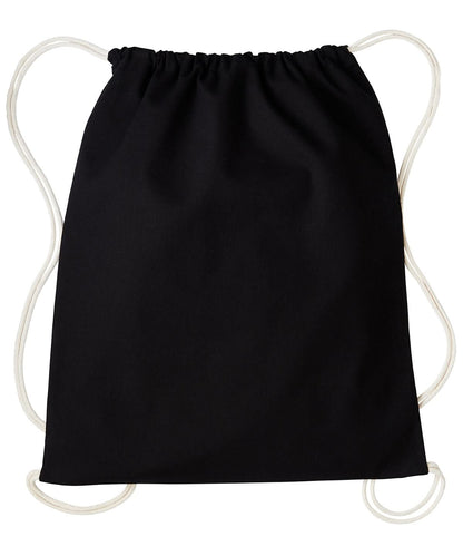 Nutshell Gymsac with cords RL300 - Black Natural One size - Customisable Bags