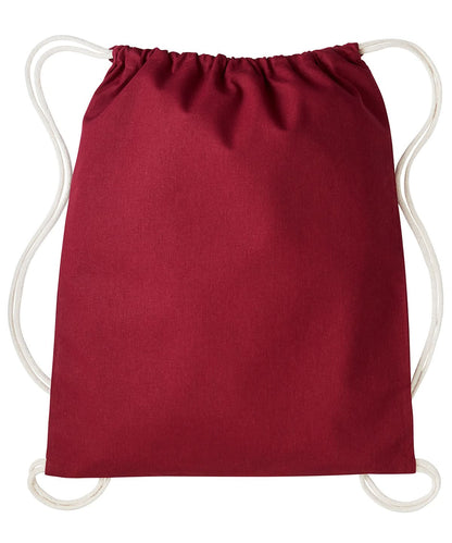 Nutshell Gymsac with cords RL300 - Burgundy Natural One size - Customisable Bags