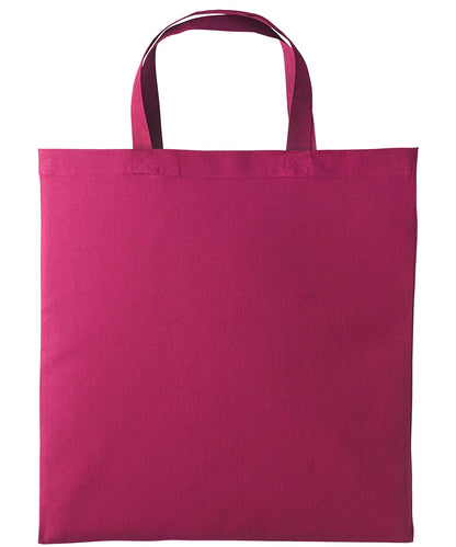 Nutshell Cotton shopper short handle RL110 - Cranberry One size - Customisable Bags