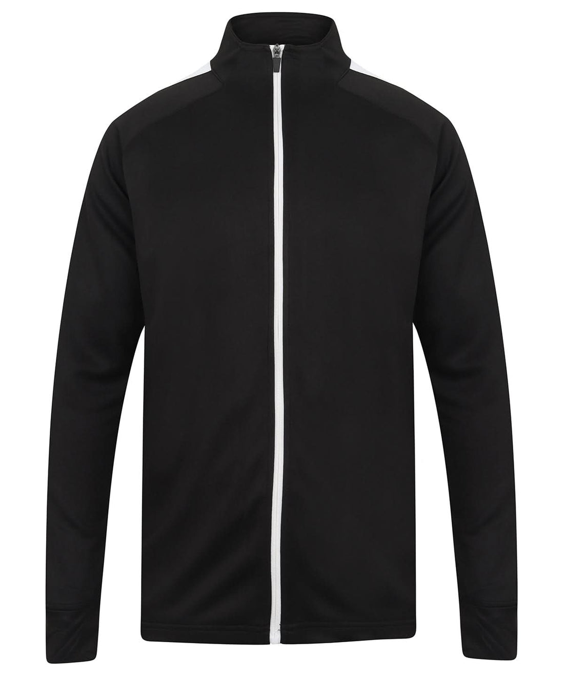 Finden &amp; Hales Finden Hales Knitted tracksuit top Blackwhite LV871 - Blackwhite - Customisable Trackwear