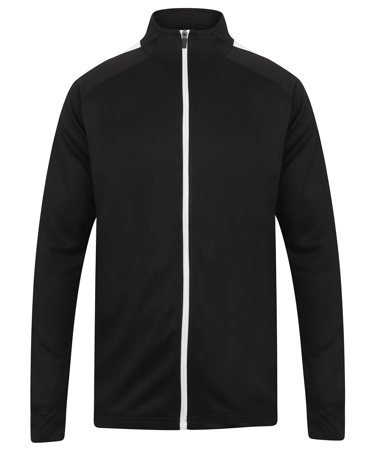 Finden &amp; Hales Finden Hales Knitted tracksuit top Blackwhite LV871 - Blackwhite - Customisable Trackwear