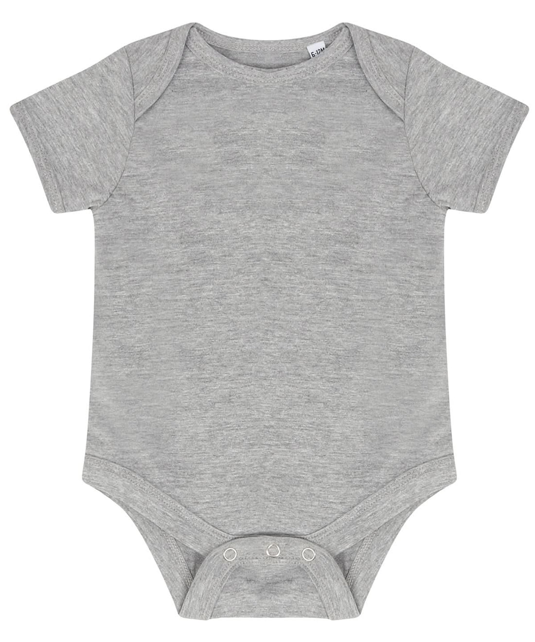 Larkwood Essential Short Sleeved Bodysuit LW500 - Heather Grey - Customisable Bodysuits