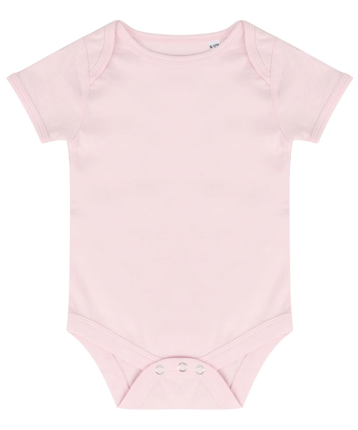 Larkwood Essential Short Sleeved Bodysuit LW500 - Pale Pink - Customisable Bodysuits