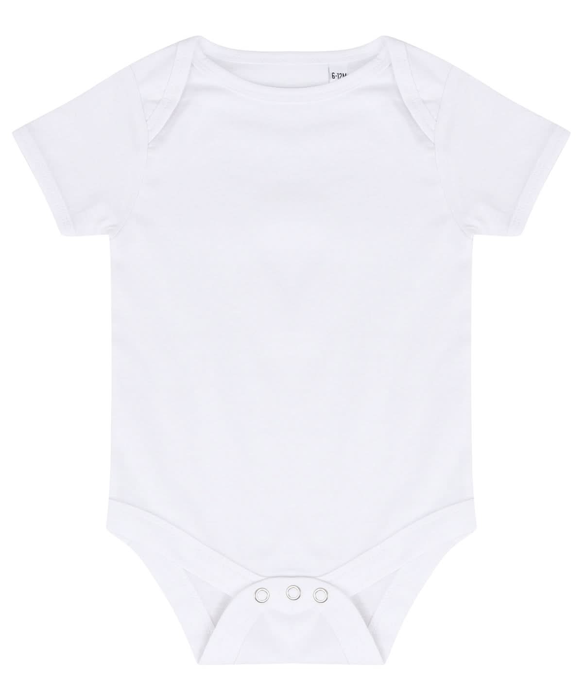 Larkwood Essential Short Sleeved Bodysuit LW500 - White - Customisable Bodysuits