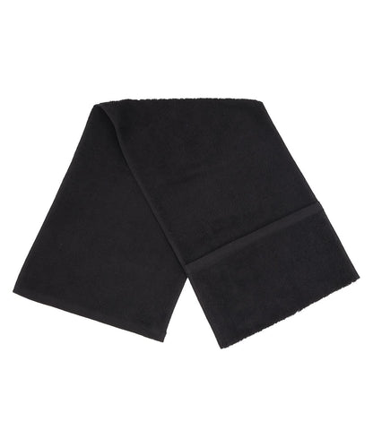 Towel City Luxury range pocket gym towel TC007 - Black One size - Customisable Towels