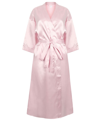 Towel City Womens satin robe TC054 - Light Pink - Customisable Robes