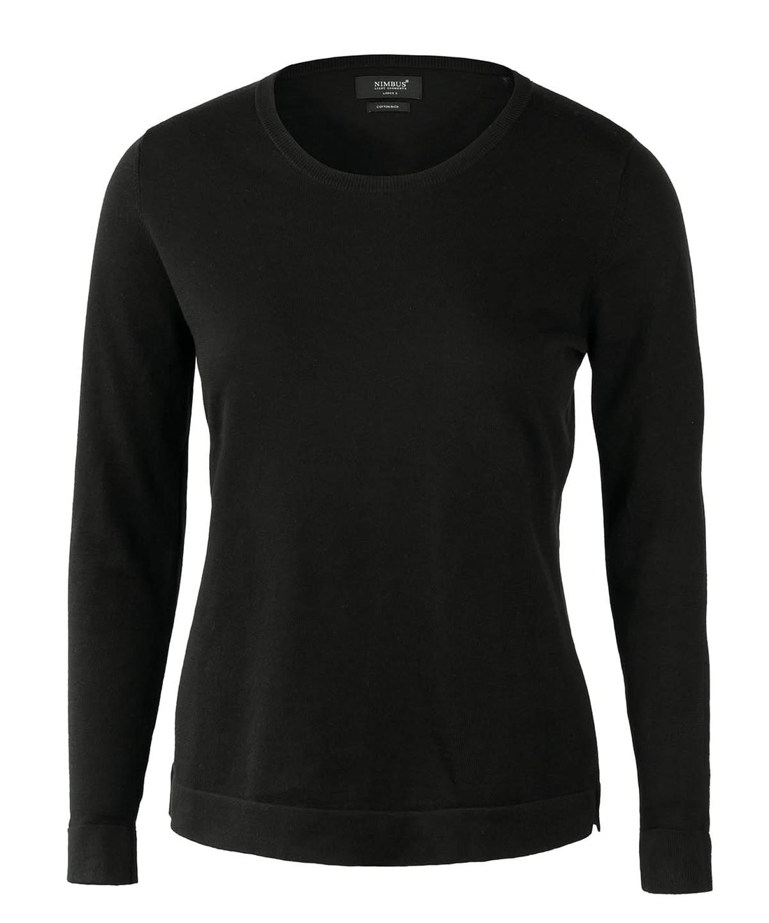 Nimbus Womens Brighton elegant round neck NB94F - Black - Customisable Knitted Jumpers