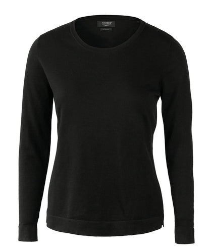 Nimbus Womens Brighton elegant round neck NB94F - Black - Customisable Knitted Jumpers