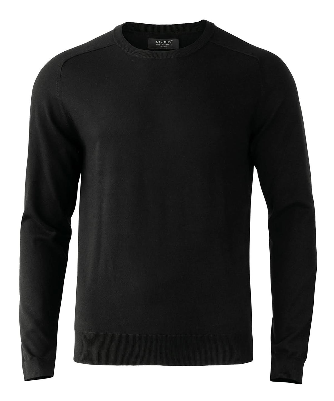 Nimbus Brighton elegant round neck NB94M - Black - Customisable Knitted Jumpers