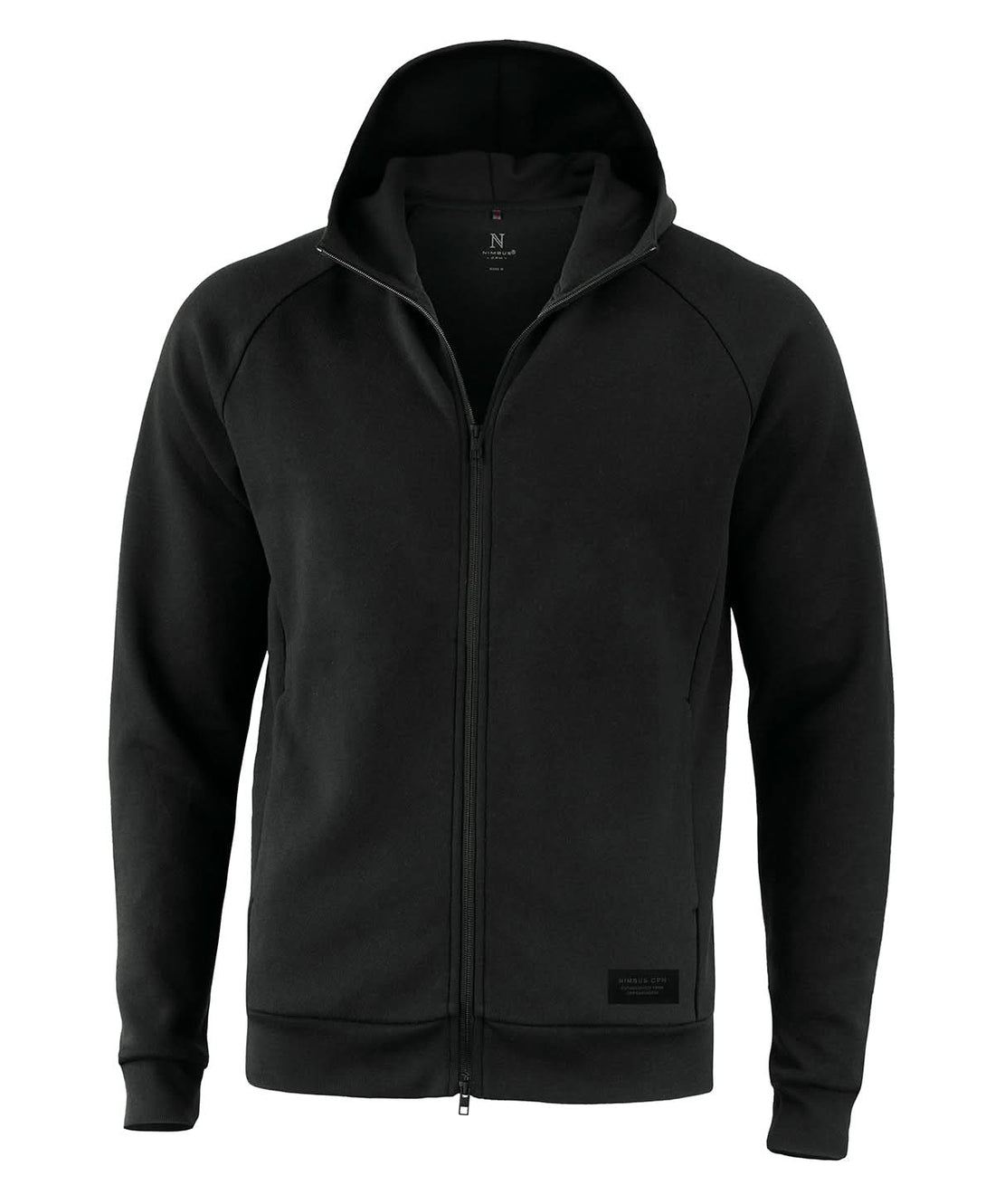 Nimbus Hampton premium double faced hoodie NB96M - Black - Customisable Hoodies