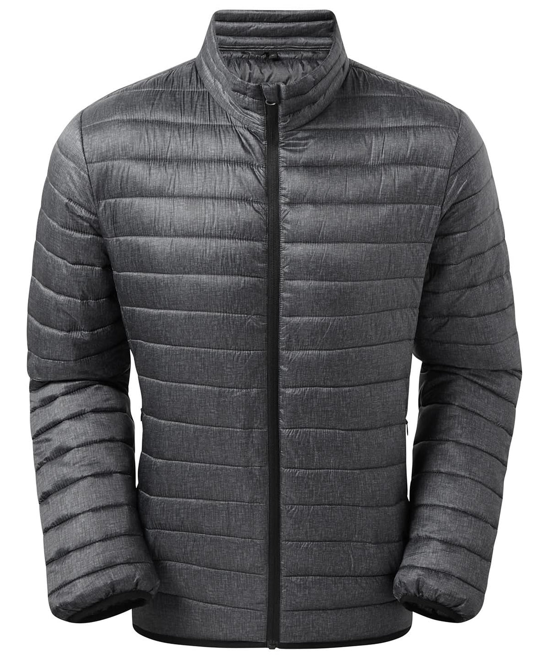 2786 Melange padded jacket ts037 - Charcoal Melange - Customisable Jackets