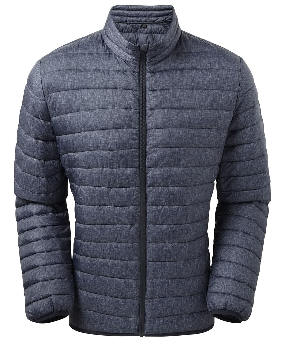 2786 Melange padded jacket ts037 - Navy Melange - Customisable Jackets