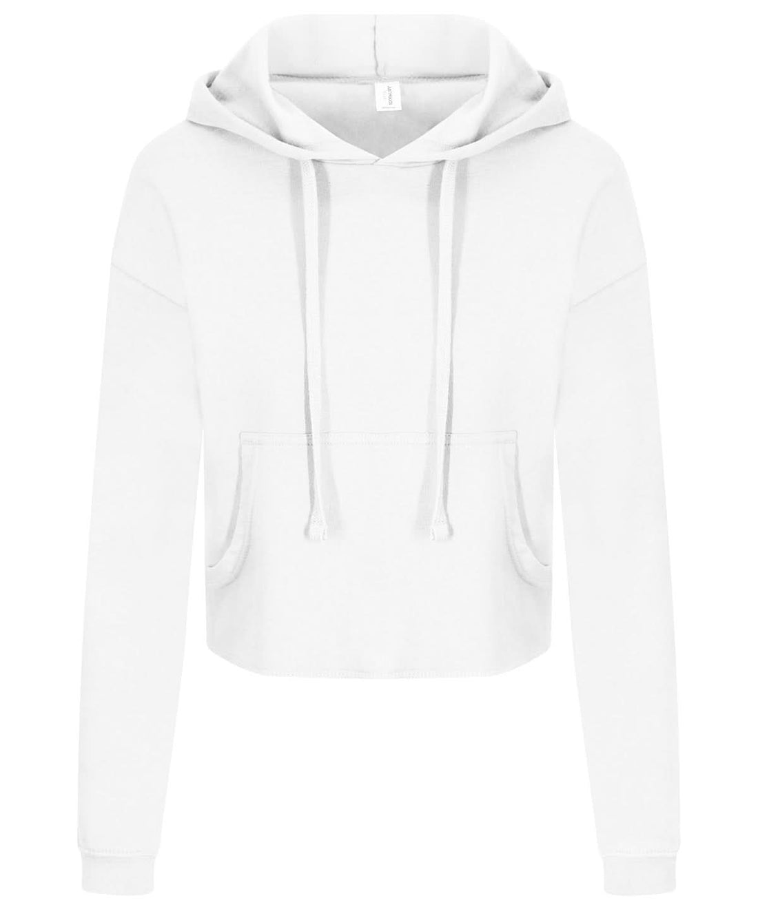 AWDis Just Hoods Womens cropped hoodie JH016 - Arctic White - Customisable Hoodies