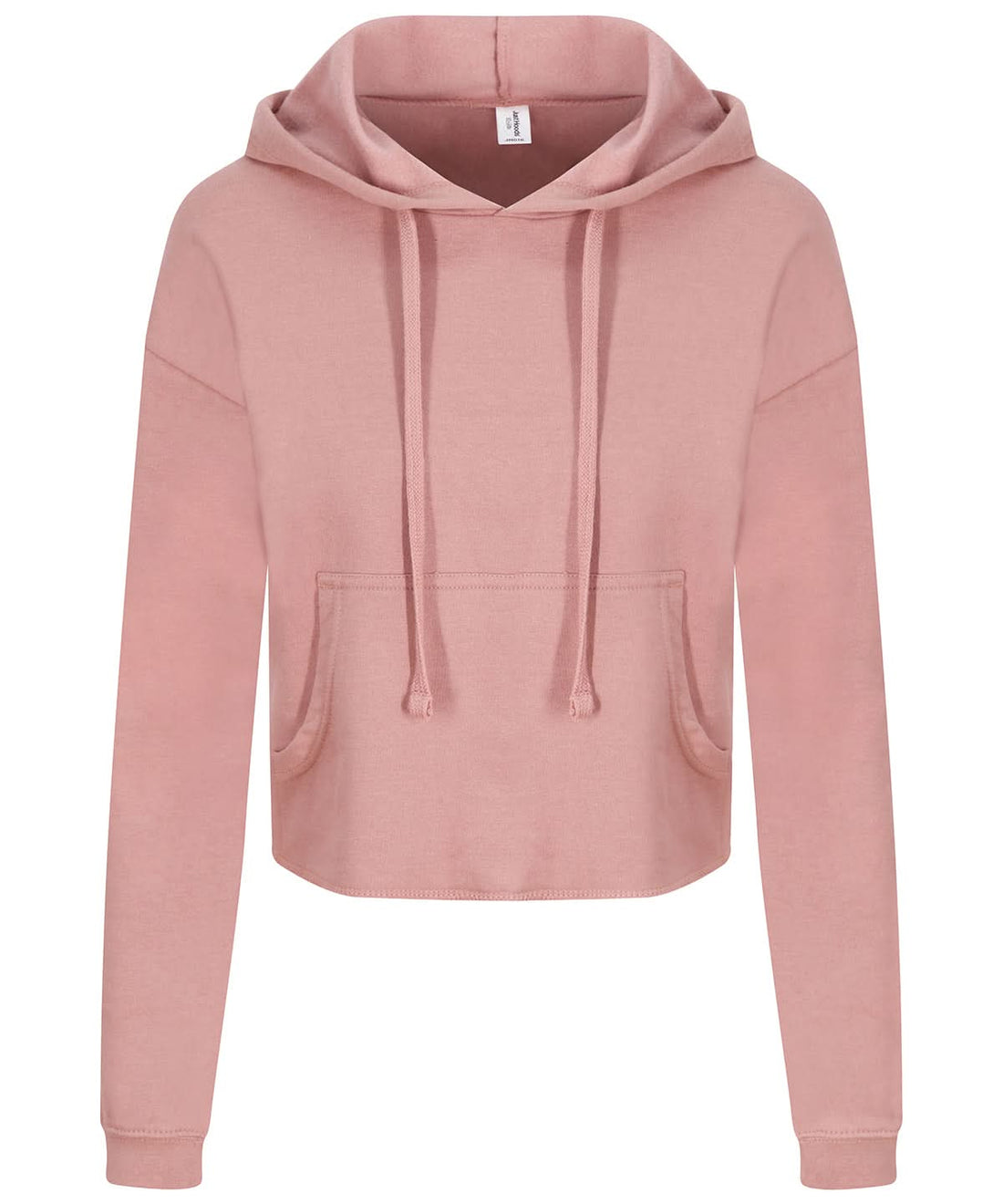 AWDis Just Hoods Womens cropped hoodie JH016 - Dusty Pink - Customisable Hoodies