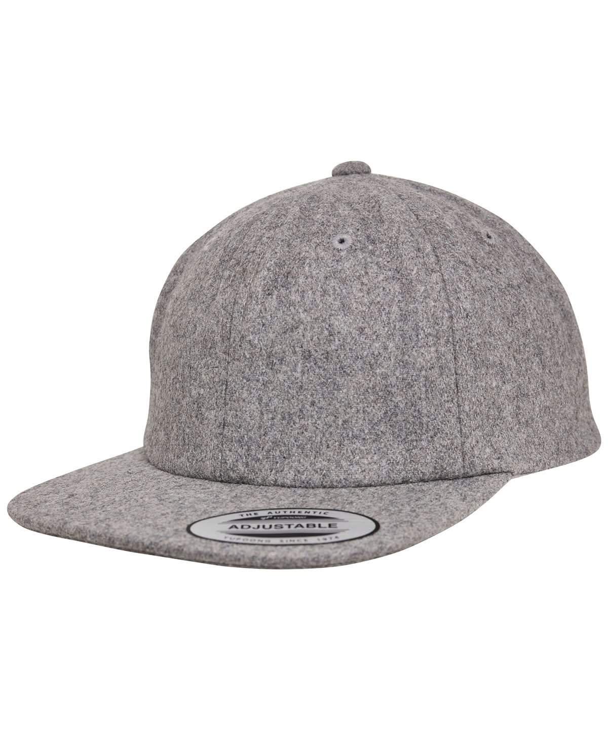 Flexfit By Yupoong Melton Cap YP037 - Grey One size - Customisable Caps