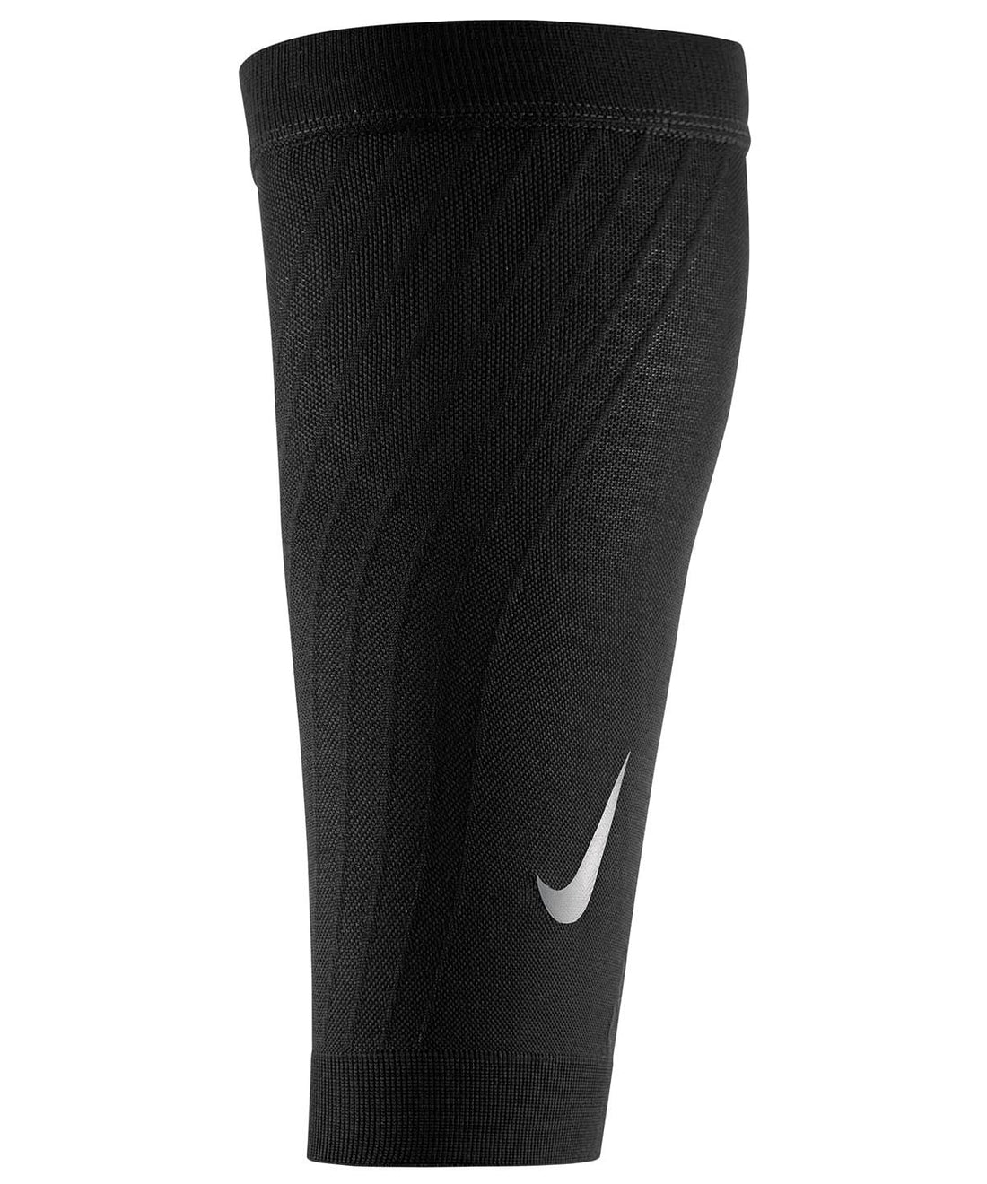 Nike zoned support calf sleeves nk413 - Black Silver - Customisable Quad Guards