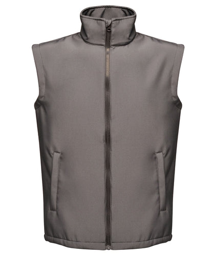 Regatta Professional Ablaze printable softshell bodywarmer RG148 - Seal Grey Black - Customisable Gilets &amp; Body Warmers