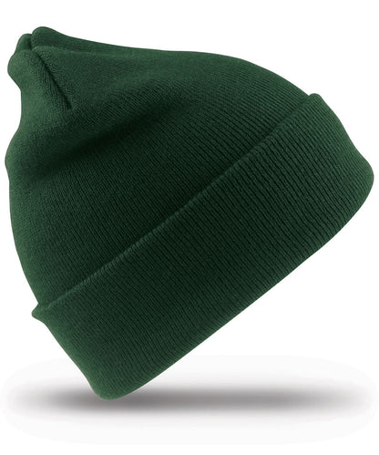 Result Winter Essentials Woolly ski hat RC029 - Bottle Green One size - Customisable Hats