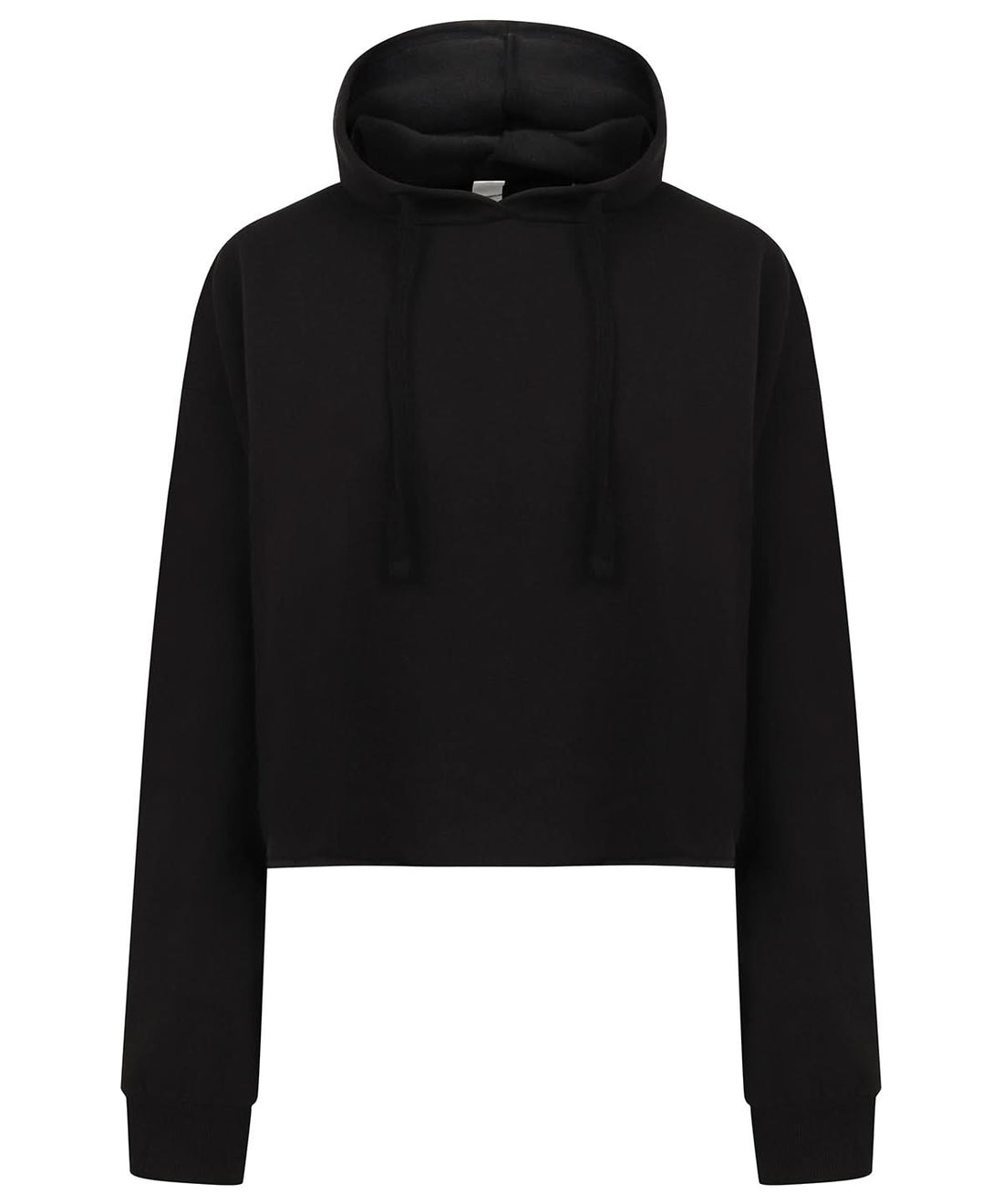 SF Womens cropped slounge hoodie SK516 - Black - Customisable Hoodies